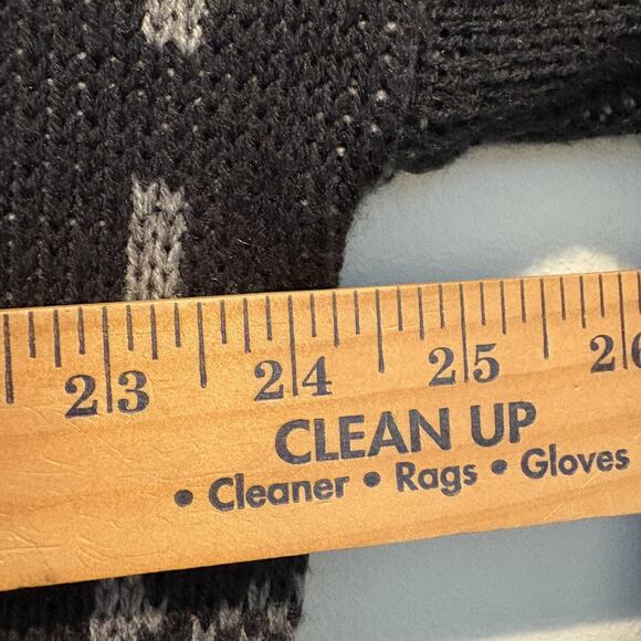 Vintage Barnaby Sweater Mens Extra Large Gray Black Geometric Knit Pullover 90s - Picture 7 of 8